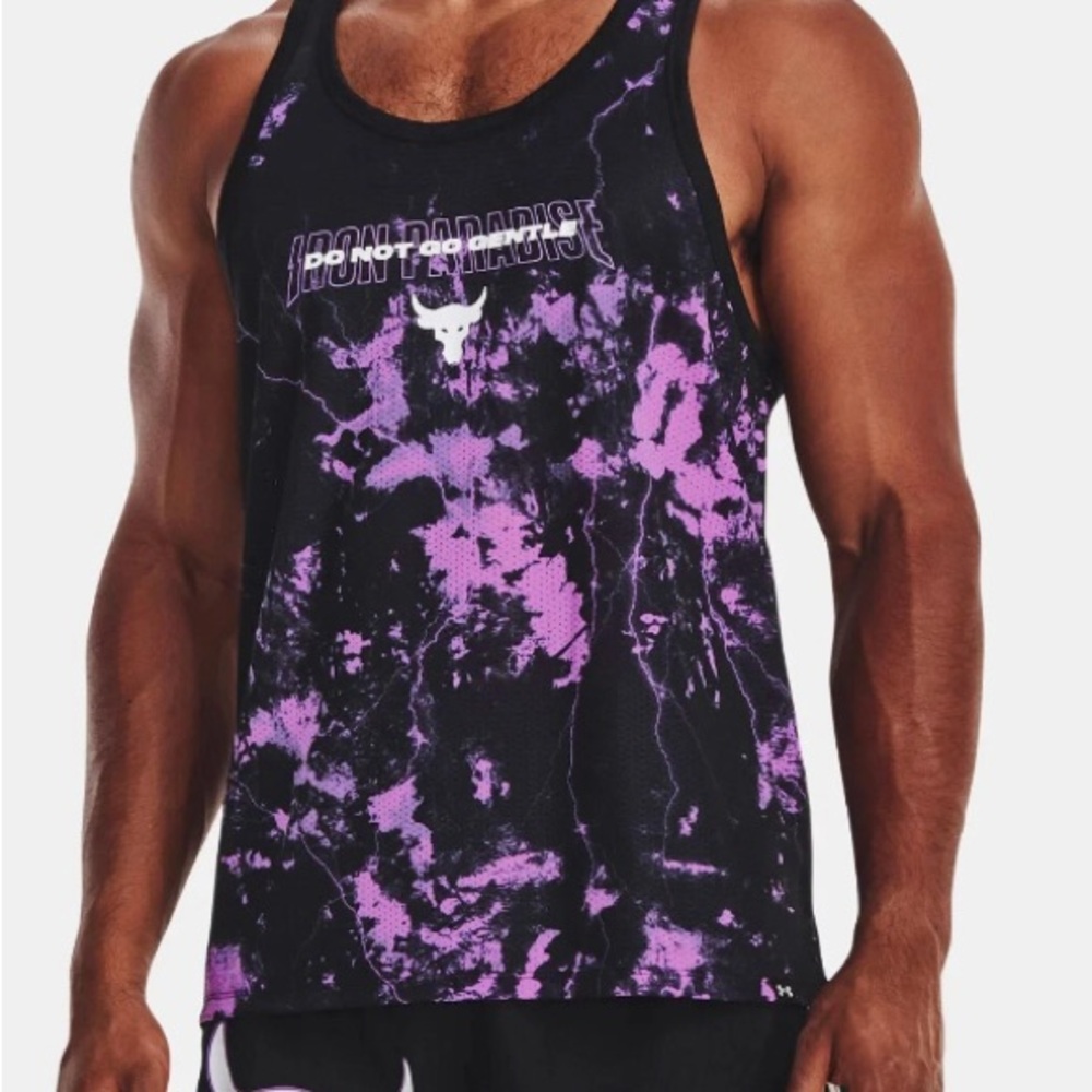 Under Armour UA Men's Project Rock "Do Not Go Gentle" Mesh Tank Top